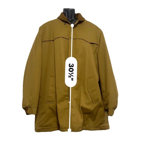 Vintage 60s Sears Sportswear Sherpa Lined Barn Coat Men's 48 X Tall EUC - Picture 7 of 9